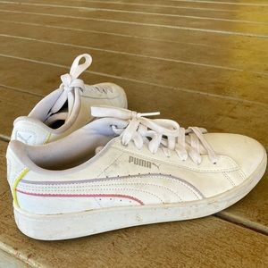 Puma Sneakers white with stripes